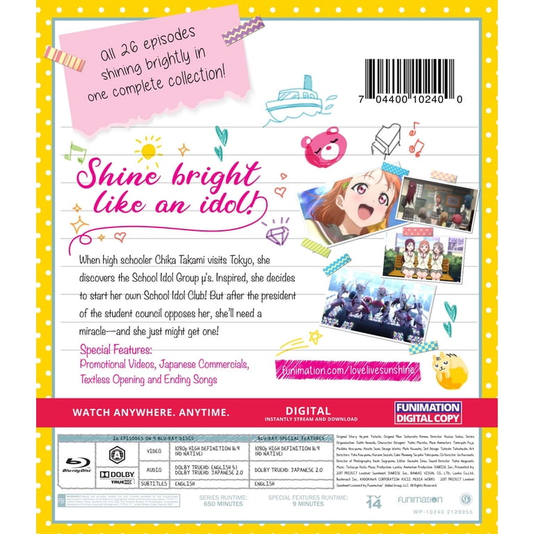 New Love Live! Sunshine!!: The Complete Series (Blu-ray + Digital
