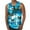 Blue, variant on Mens 3D Print Tank Top Summer Casual Novelty Polyester Gym Workout Bodybuilding Tank Tops