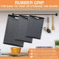 thumbnail image 2 of Extra Large Cutting Boards, Plastic Cutting Boards For Kitchen (Set Of 3), Dark Grey, 2 of 6