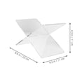 thumbnail image 2 of WHAMVOX Book Display Stand Acrylic X-Shaped 2Pcs 8.7X4.3X4.3In, 2 of 8
