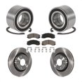 thumbnail image 1 of Transit Auto Front Wheel Bearing Disc Brake Rotors and Ceramic Pads Kit for Car 2005-2006 Mitsubishi Outlander KBB-118715, 1 of 11