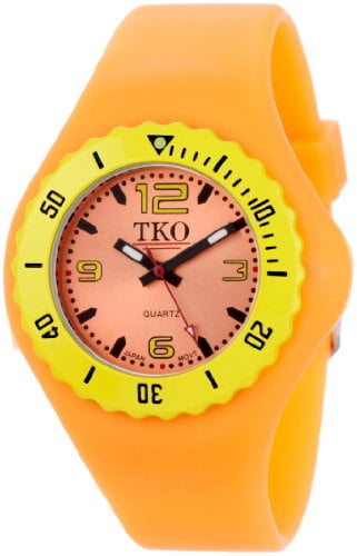 TKO ORLOGI Women's TK595OR Beach Lightweight Orange Rubber Watch