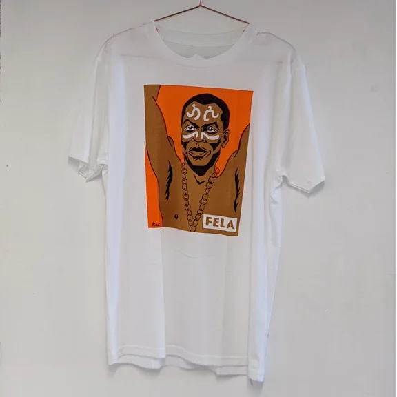 Fela Kuti artwork shirt white T-shirt short sleeve All sizes S to 45Xl XZ921