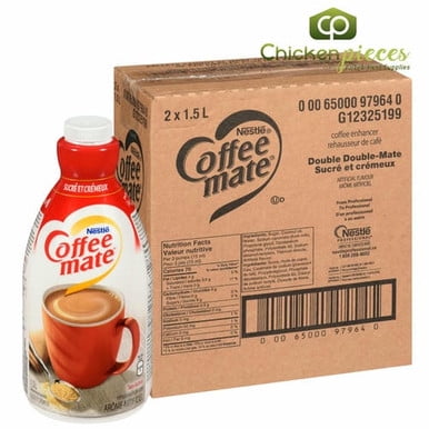 Coffee Mate Creamer Coffee Double Double Pump Bottle 1.5L/50.72oz (2/Case) - Canadian Made