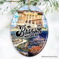 thumbnail image 2 of Culturally Vibrant Branson City Ceramic Ornament, Missouri Souvenir and Christmas Tree Decor, 2 of 7