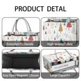 thumbnail image 4 of Large Capacity Tote Bag,White Christmas Tree Pattern Handbag Fashion Luxury Tote Bag,15.7"x13"x 5.1" Inches,Laptop Compatible, 4 of 6