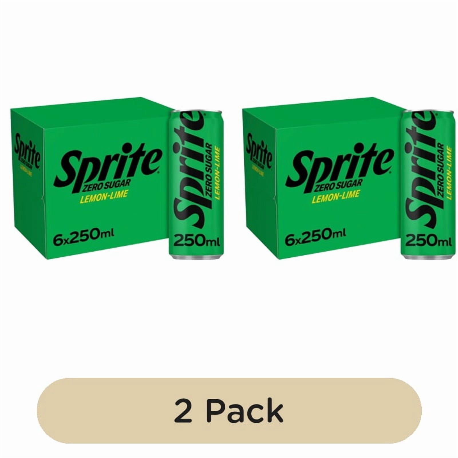 Sprite Zero Sugar 6 x 250ml, British Import (Pack of 2)