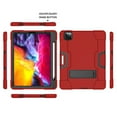 thumbnail image 6 of FIEWESEY for iPad Pro 11 2020 Case,Heavy Duty Three Layer Full-Body Shockproof Armor Defender Rugged Protective Case Cover with Stand for Apple iPad Pro 11 Inch Case 2022/2020/2018(Red/Black), 6 of 7