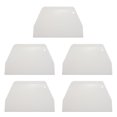 thumbnail image 1 of 5piezas 19 cm x 12.5cm Raspador Espatula Herramienta de Decoracion Plano Plastico Blanco para Pastel, 1 of 8