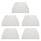 thumbnail image 1 of 5piezas 19 cm x 12.5cm Raspador Espatula Herramienta de Decoracion Plano Plastico Blanco para Pastel, 1 of 5