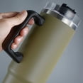 thumbnail image 4 of Taza térmica de acero inoxidable 304 con estampado de leopardo y asa de 40 oz para coche, con pajita, protección contra el frío, 4 of 6