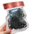 thumbnail image 1 of 100 Pcs Élastiques pour Cheveux de Couleur Unie Sans Dommages, Attache Queue de Cheval avec Sac, 1 of 10