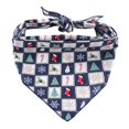 thumbnail image 1 of Pet Print Scarf Plaid Colorful Bib Christmas Small Checkered Scarf, 1 of 4