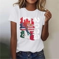 thumbnail image 2 of 2026 Soccer Cup Shirts For Women Crewneck Football Sports Jerseys Tops Summer USA Canada Mexico Flag Graphic Tee, 2 of 6