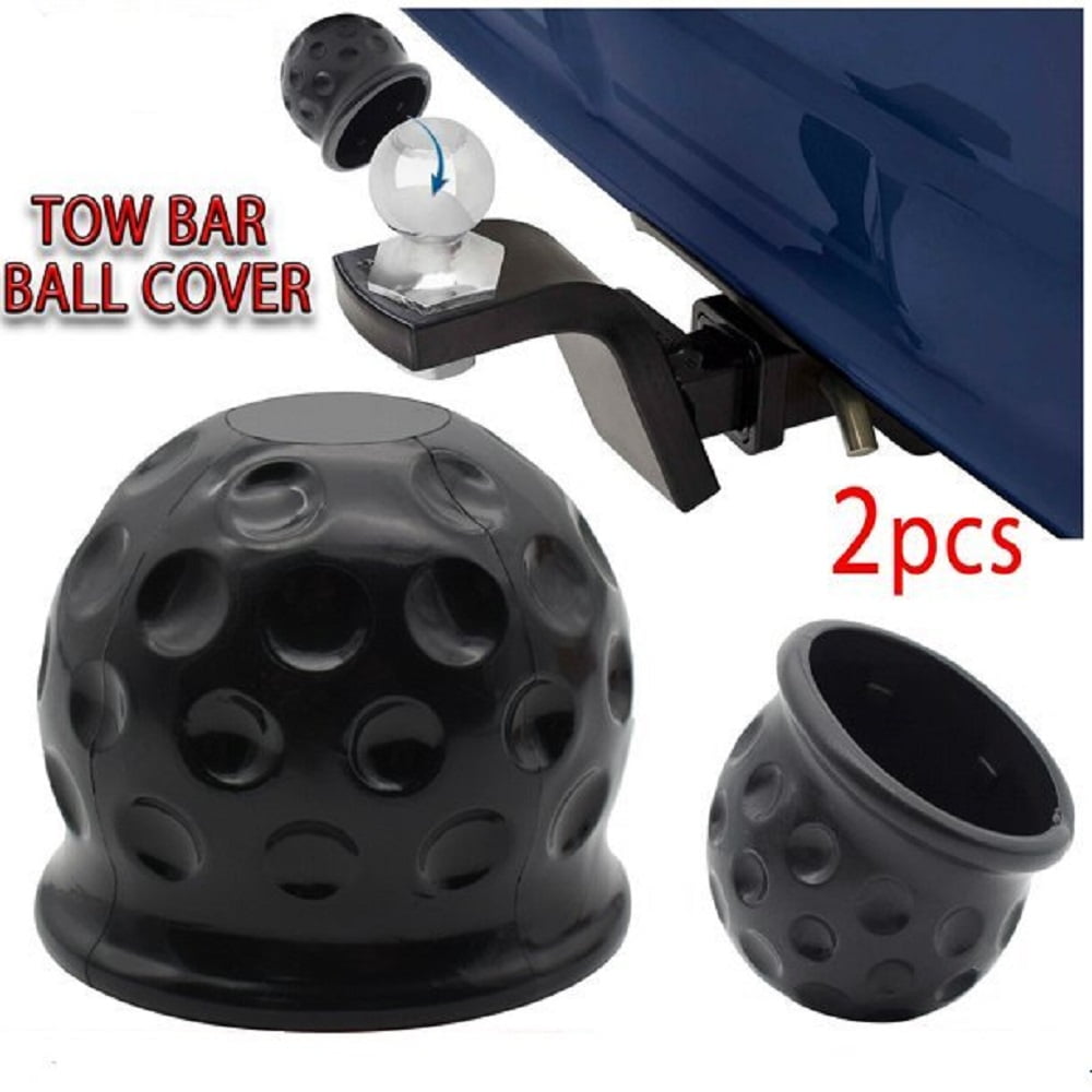 Yiyasu 2x Trailer Ball Cover Tow Towing Hitch Ball Cover Cap Rubber ...