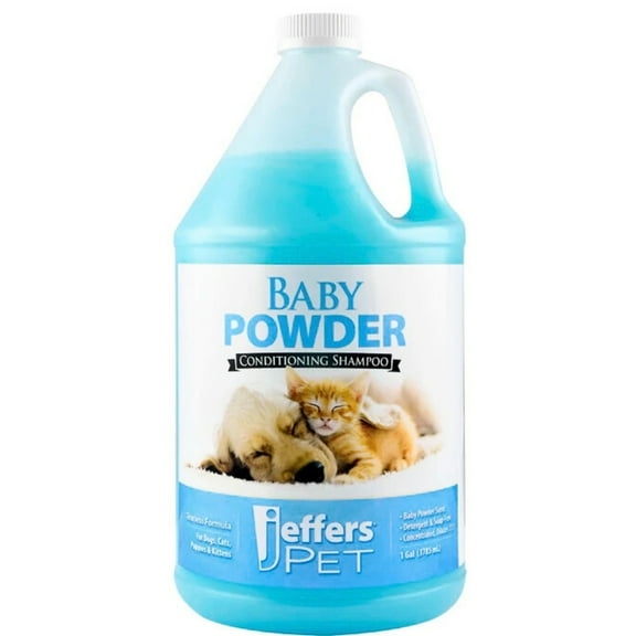 Jeffers Puppy & Kitten Tearless Conditioning Shampoo | Baby Powder Scent | Gallon