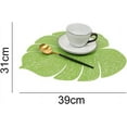 thumbnail image 5 of LINLIN 10 Pack Turtle Leaf Decorative Placemats Leaf Placemat PVC Placemats Hollow Table Place Mats Heat Resistant Non-slip Dining Placemats, 5 of 6