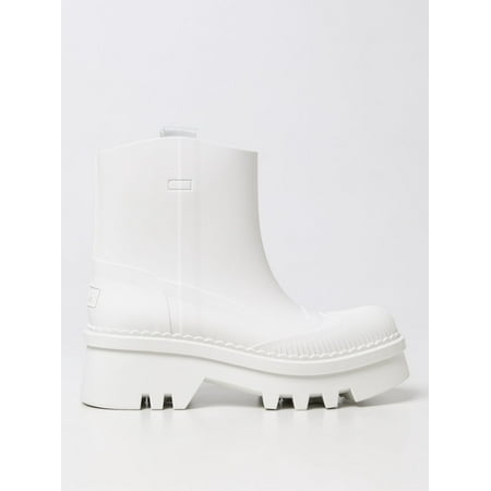 

Chloe Flat Ankle Boots Woman White Woman
