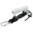 thumbnail image 5 of yotijay Diving Coil Lanyard Spring Coiled Camera Lanyard Metal with Hook Freediving Rope White, 5 of 9