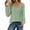 Light Green&051225O, variant on Garbnen Long Sleeves Shirts for Women Basic Black Fitted V Neck Tops Spring Summer Trendy Casual Blouse for Women
