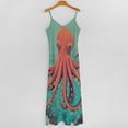 thumbnail image 5 of Red Octopus Sleeveless Dress Dresses Women Summer Women's Summer Clothing, 5 of 9