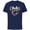 Navy, variant on Disney Minnie Mouse Disney Mum Icon Flowers Mother’s Day - Short Sleeve Cotton T-Shirt for Adults - Customized-Navy