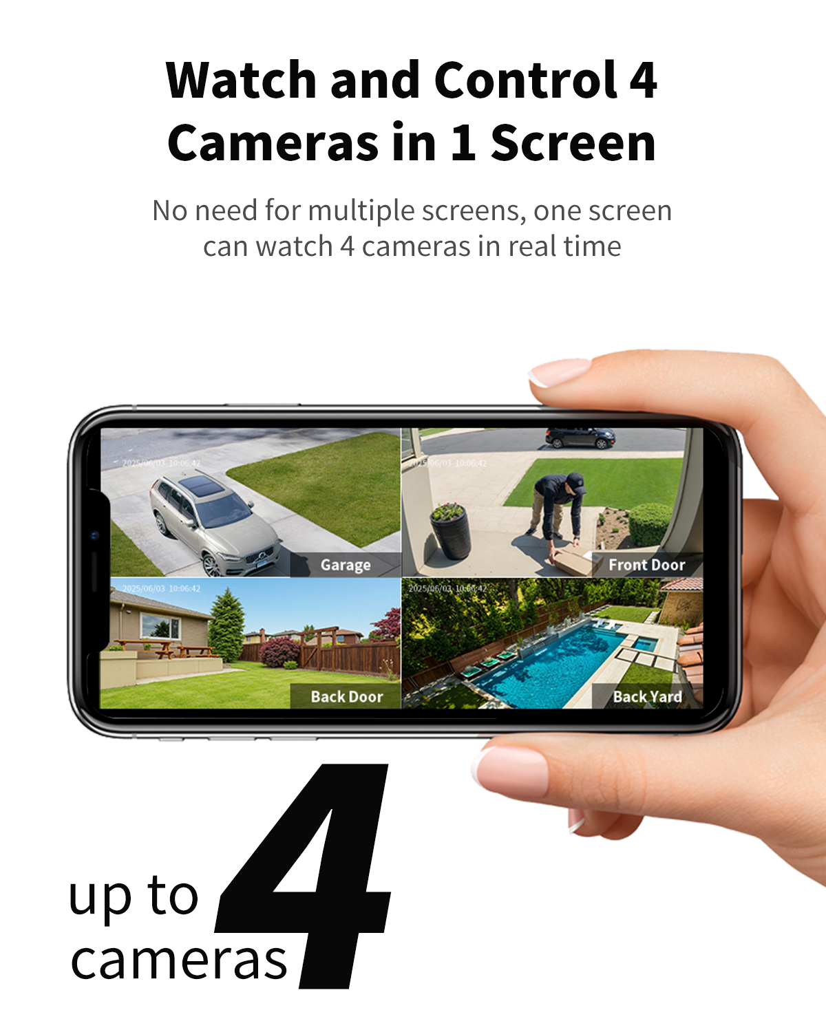 Conico Solar Security Camera System 2-Pack 2K PTZ WiFi photo 6