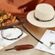 thumbnail image 4 of Cintas de cuero para sombreros estilo western (3 estilos). Cinta ajustable para sombrero vaquero con hebilla metálica. Cinta para sombrero de paja., 4 of 5
