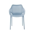 thumbnail image 6 of Meridian Furniture Mykonos Sky Blue Outdoor Patio Dining Chair (Set of 4), 6 of 8