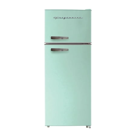 Frigidaire 7.5 Cu Ft. Retro Refrigerator, Top Mount Compact Fridge, Mint