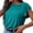 Green, variant on QASIEATN Women's Trendy Essentials Clothing: Pretty Sleeve Tee Neck Casual Solid Color Blouse Fall Fashion Outfits for Women