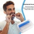 thumbnail image 1 of Cepillos Interdentales Cepillos Dentales Higiene Dental Oral Herramienta de Limpieza de Dientes (Azul 100PCS), 1 of 7