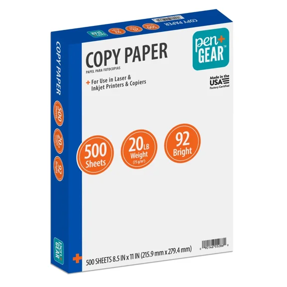 YANI- Copy Paper Case Printer Paper White 8.5"X11" Letter Size, One Ream = 500 Sheets