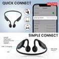 thumbnail image 4 of MZYMI Wireless Neckband Headset A18 Bone Conduction Sport Headset IP56 Waterproof Running Earphone Built-in Mic For Android iOS, 4 of 7