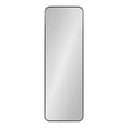 thumbnail image 2 of Kate and Laurel Zayda Tall Radius Rectangle Wall Mirror, 16 x 48, Black, Metal Framed Minimalist Rectangular Mirror with Rounded Curves, 2 of 7