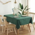 thumbnail image 4 of DEELLEEO 135 * 180CM Coton Nappe Couleur Unie Simple Rectangle Tissu Plis Couverture de Table à Manger pour le Camping de Table à Manger, 4 of 6