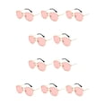 thumbnail image 2 of Gafas de sol poligonales Qarigey montura pequeña hombre mujer lentes polarizadas color dorado rosa C10 oro rosa mar C10, 2 of 6