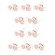 thumbnail image 2 of Gafas de sol hexagonales Minnieouse montura ligera lentes polarizadas unisex color dorado y rosa C10, 2 of 6