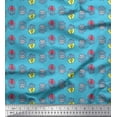 thumbnail image 1 of Soimoi polyester Crepe Fabric Footprint & Bear Animal Print Sewing Fabric Yard 52 Inch Wide, 1 of 1