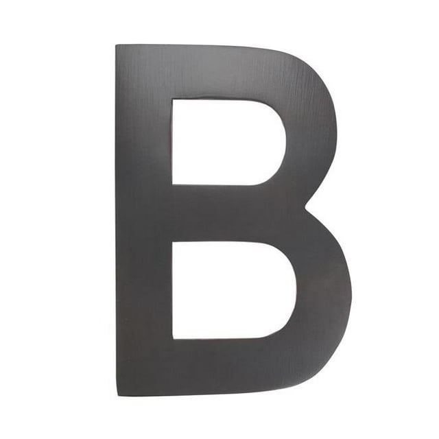 Architectural Mailboxes 3582DC-B 4 in. Brass Floating House Letter B, Dark Aged Copper
