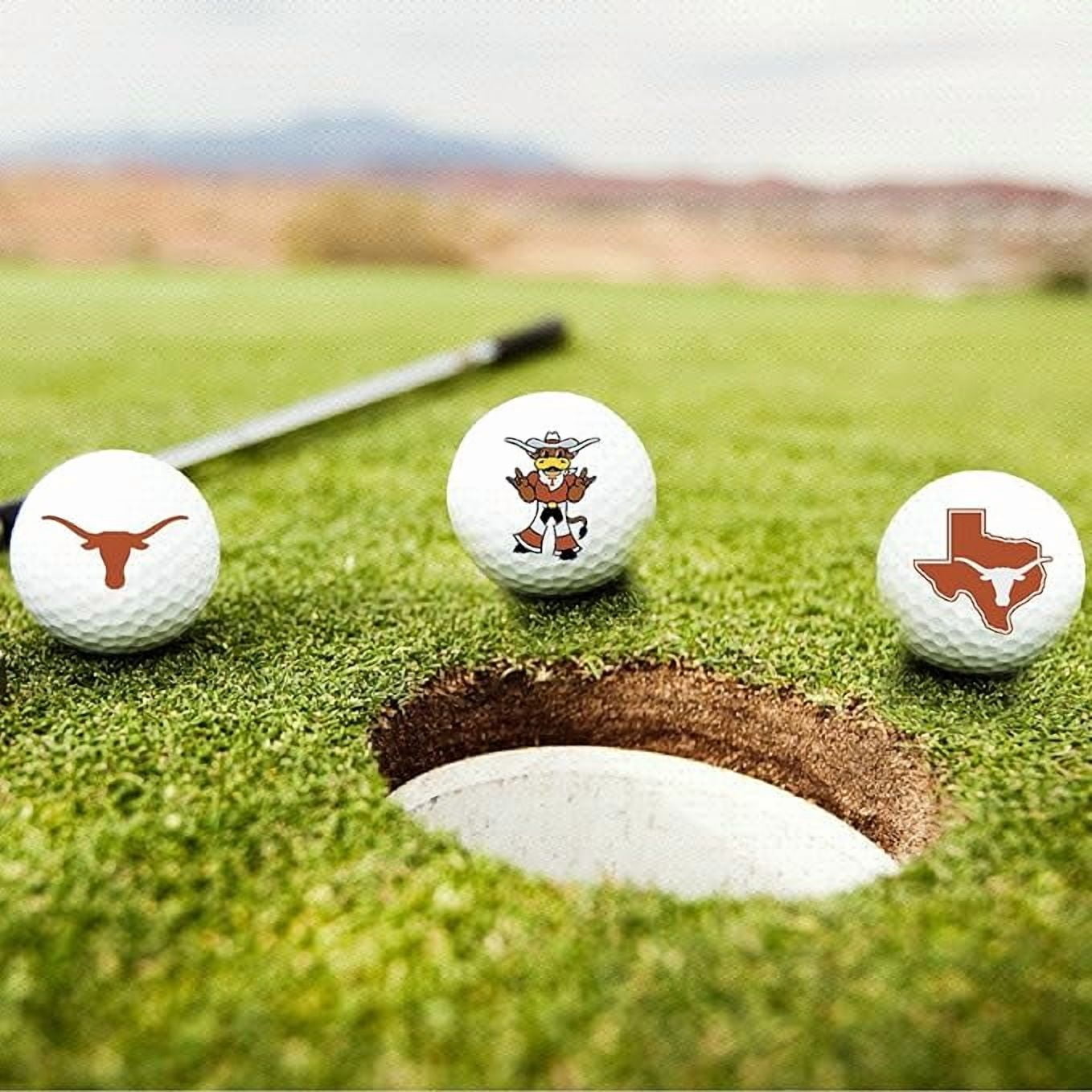 Texas at Austin Longhorns Logo Edition Officially Licensed NCAA Taylormade Distance+ Golf Balls 12-Pack (Dozen)