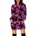 thumbnail image 4 of Sudadera con capucha estampada de HELLO KITTY para mujer, sudaderas casuales de manga larga, suéteres básicos sueltos de calle de otoño 2023, sudaderas con capucha, vestido, 4 of 5