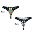 thumbnail image 3 of Balery I Love My Autism Tangas de Algodón para Mujer con Estampado – Ropa Interior Sexy, Transpirable, G-string-4X-Large, 3 of 6