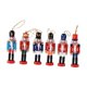 thumbnail image 2 of 6 piezas de adornos colgantes de cascanueces navideños, decoración navideña, figuras de cascanueces, muñecos de madera para tiendas y ., 2 of 9