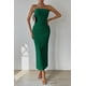 thumbnail image 5 of Vestido PRETTYGARDEN Strapless Bodycon Maxi Verde XXL, 5 of 7