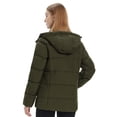thumbnail image 4 of Wantdo Women's Winter Jacket Warm Winter Puffer Jacket Windproof Bubble Coat Army Green M, 4 of 10