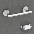 thumbnail image 5 of Brushed Grey Double Post Pivoting Wall Mounted Stainless Steel Toilet Paper Holder for Bathroom RV, by RUACQ, 5 of 6