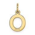 thumbnail image 3 of Finest Gold 14K Yellow Gold Small Block Letter O Initial Charm, 3 of 3