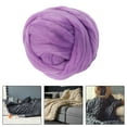 thumbnail image 5 of Thick Chunky Yarn Chunky Roving Yarn Filling, Soft Arm Knitting Yarn, Jumbo Tubular Yarn Weight Yarn for Throw Macrame Pet Bed Sweater Cushion, 5 of 7