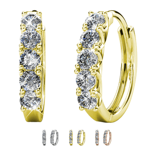 Cate & Chloe Bethany 18k Gold Plated Hoop Earrings